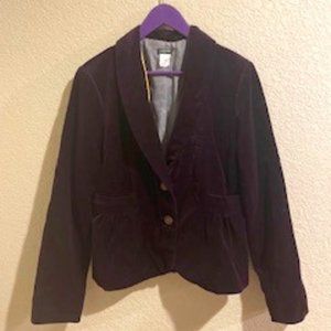 Deep Purple Vlevet Blazer